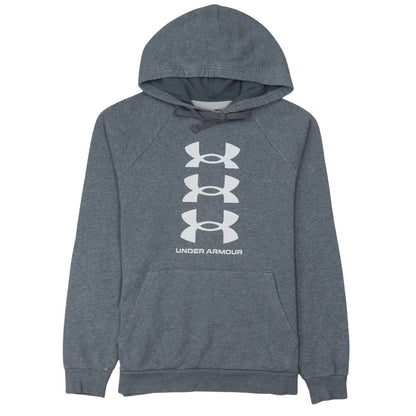 Mens UK Size S Under armour Grey Pullover Hoodie