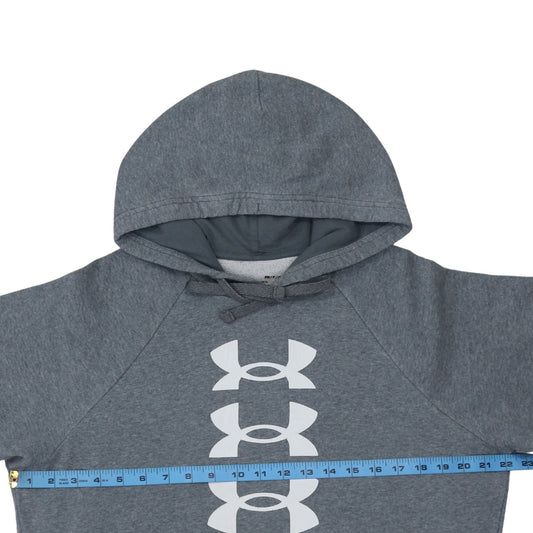 Mens UK Size S Under armour Grey Pullover Hoodie