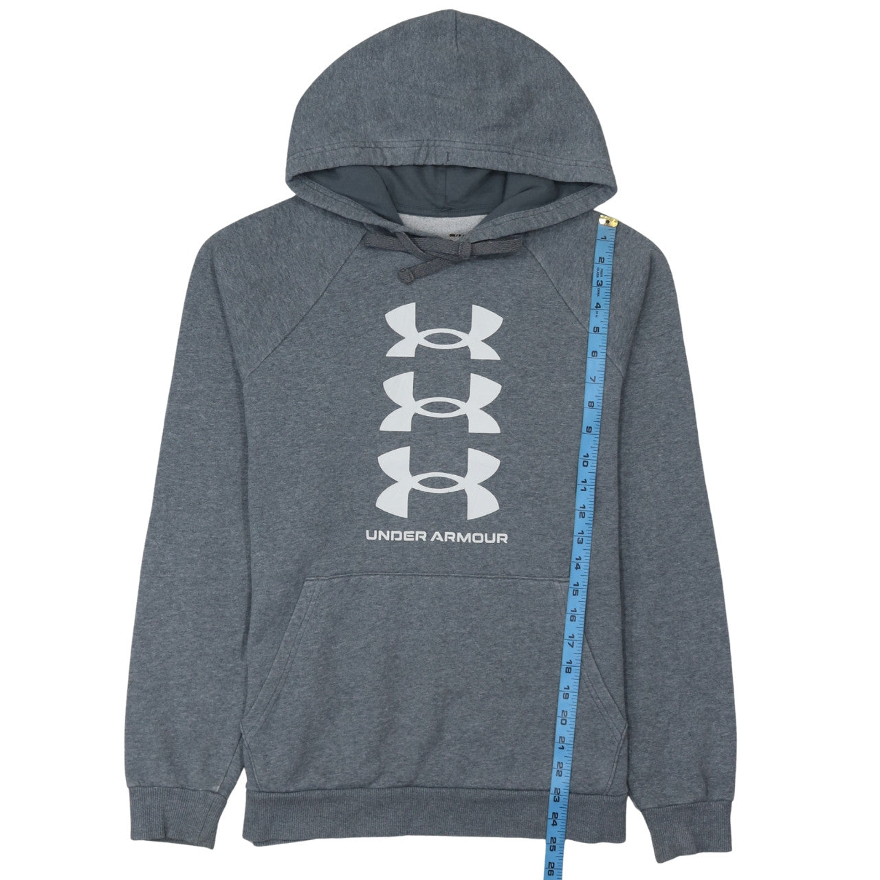 Mens UK Size S Under armour Grey Pullover Hoodie