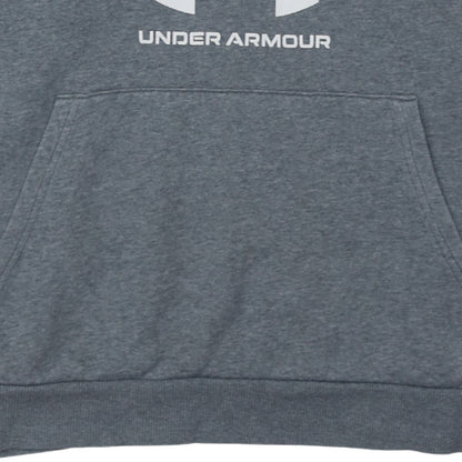 Mens UK Size S Under armour Grey Pullover Hoodie