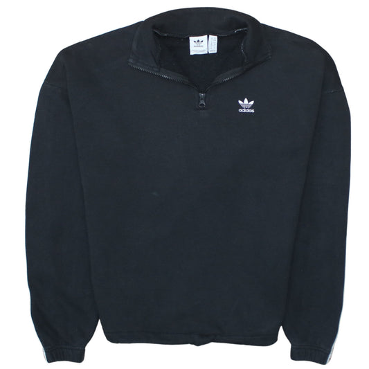 Womens UK Size 12 adidas Black Pullover Sweatshirt