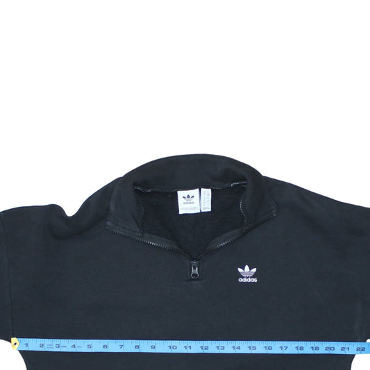 Womens UK Size 12 adidas Black Pullover Sweatshirt