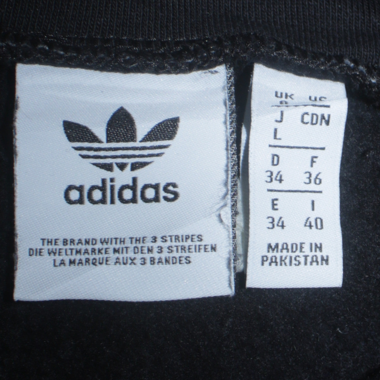 Womens UK Size 12 adidas Black Pullover Sweatshirt