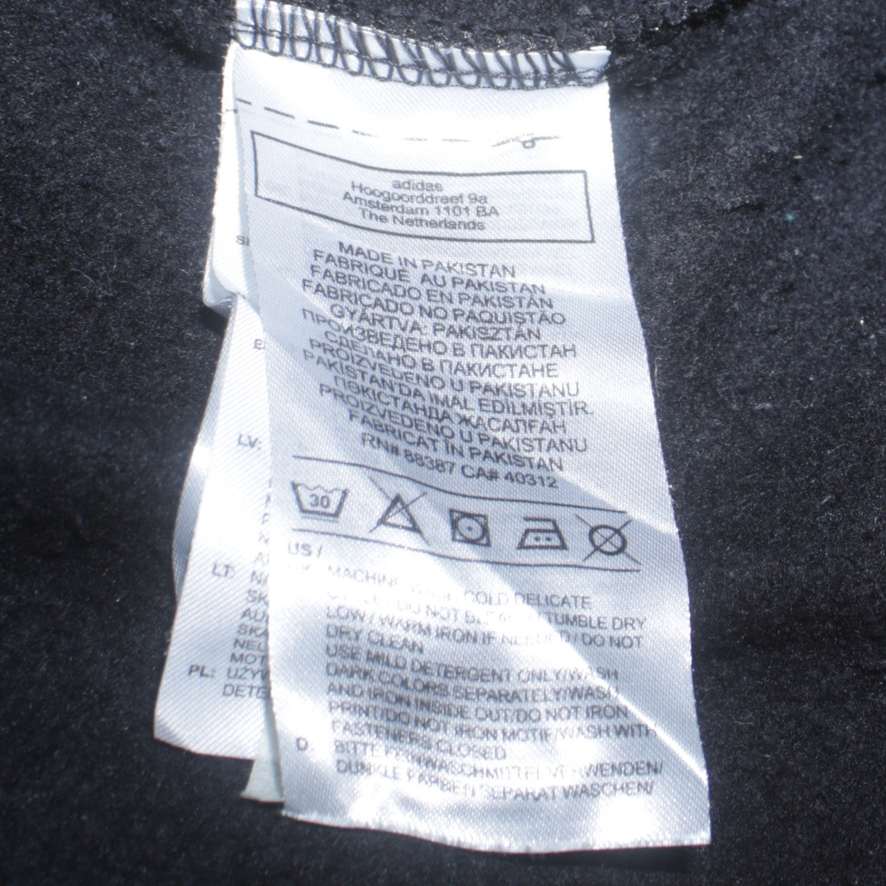 Womens UK Size 12 adidas Black Pullover Sweatshirt