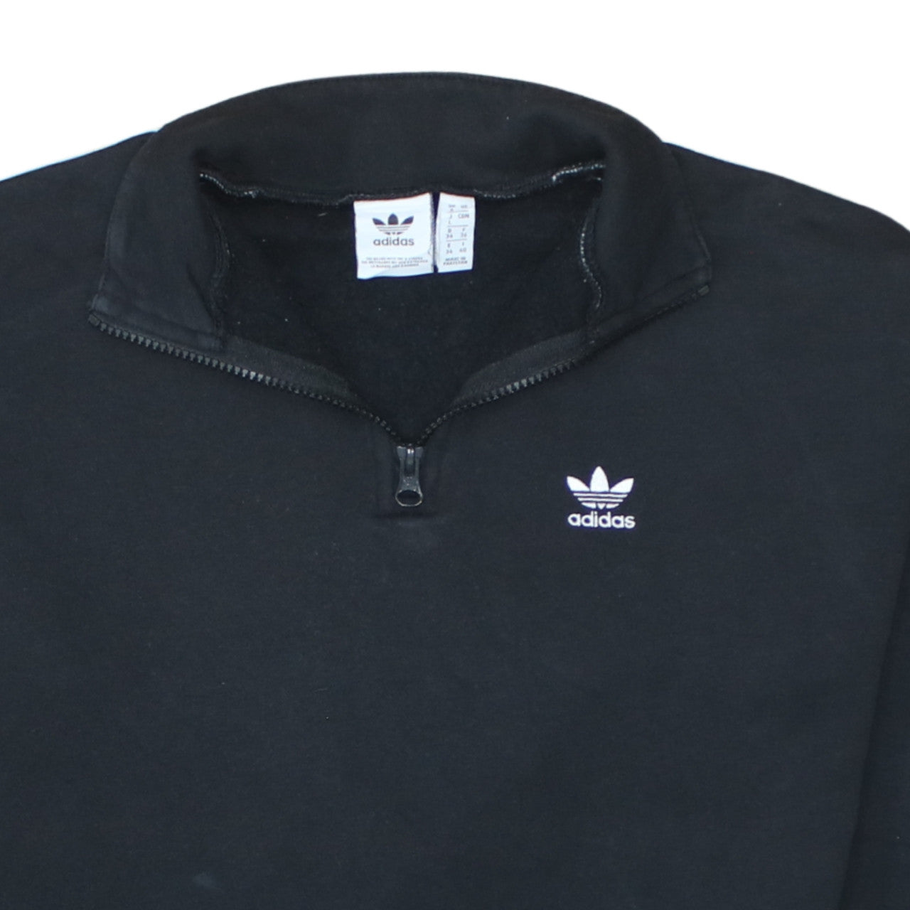 Womens UK Size 12 adidas Black Pullover Sweatshirt