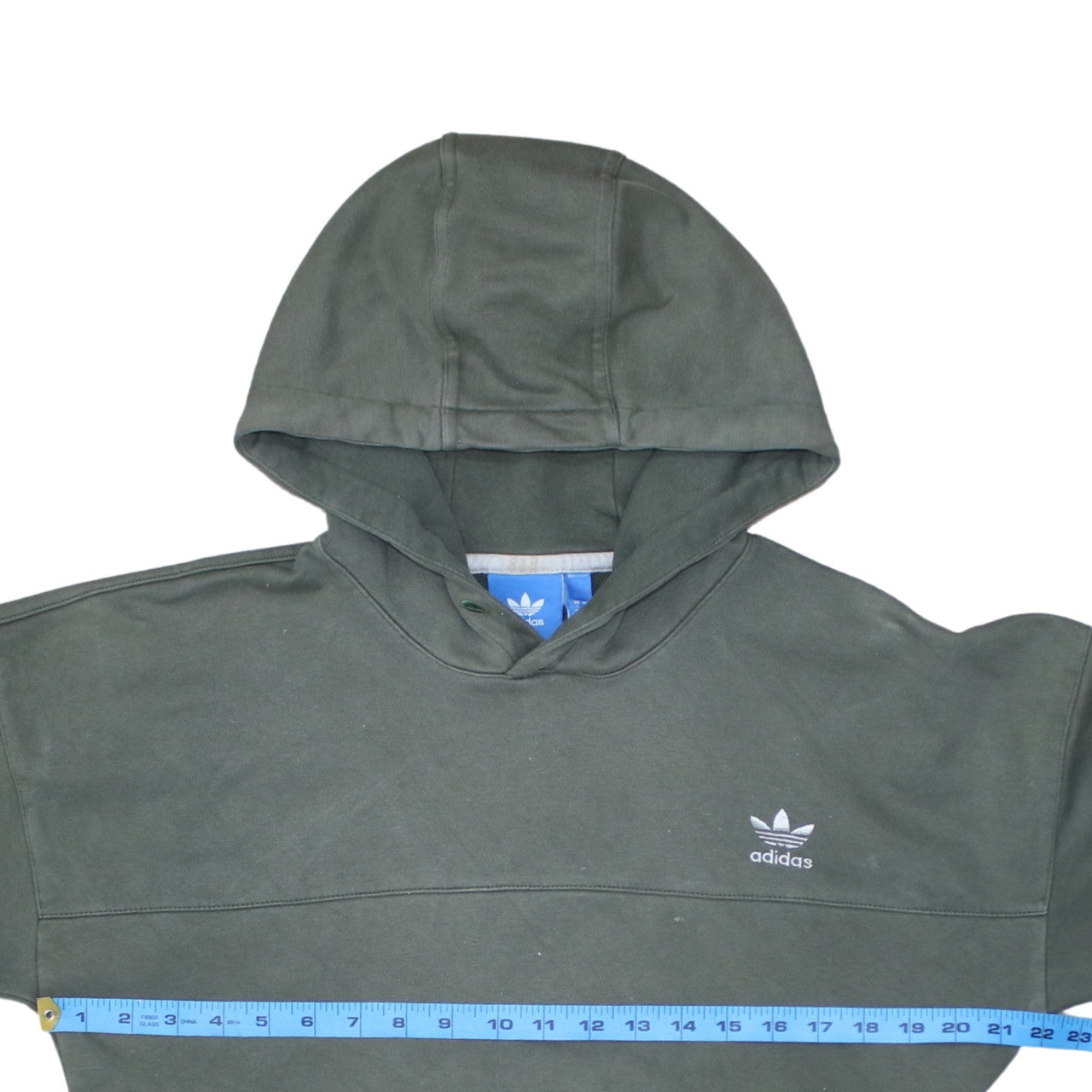 Mens UK Size S adidas Green Pullover Hoodie