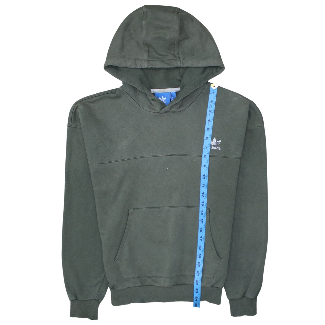 Mens UK Size S adidas Green Pullover Hoodie