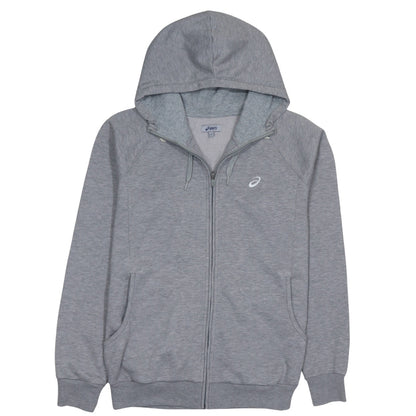 Mens UK Size L ASICS Grey Full Zip Hoodie