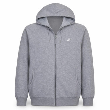 Mens UK Size L ASICS Grey Full Zip Hoodie