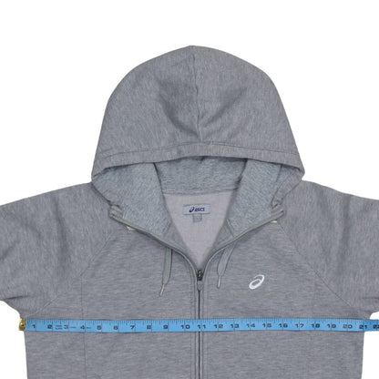 Mens UK Size L ASICS Grey Full Zip Hoodie