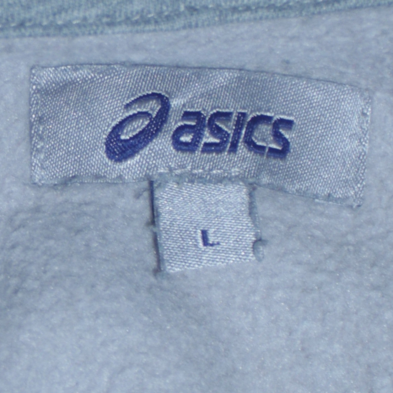 Mens UK Size L ASICS Grey Full Zip Hoodie