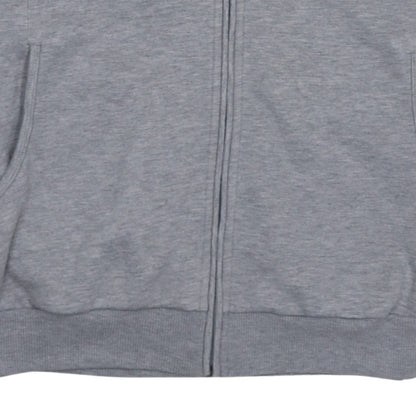 Mens UK Size L ASICS Grey Full Zip Hoodie