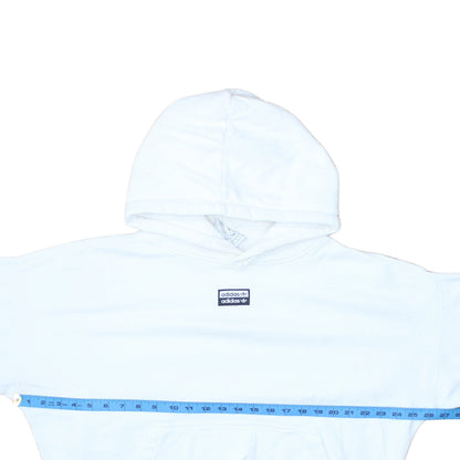 Womens UK Size 12 adidas White Pullover Hoodie