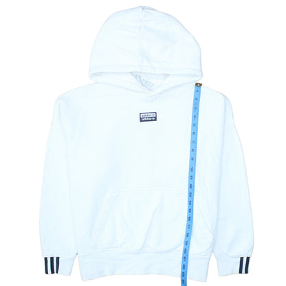 Womens UK Size 12 adidas White Pullover Hoodie