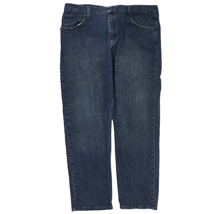 Mens UK Size L Wrangler Relaxed Fit Straight Blue Jeans