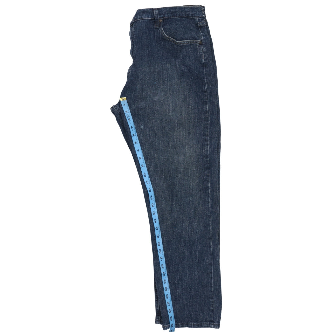 Mens UK Size L Wrangler Relaxed Fit Straight Blue Jeans