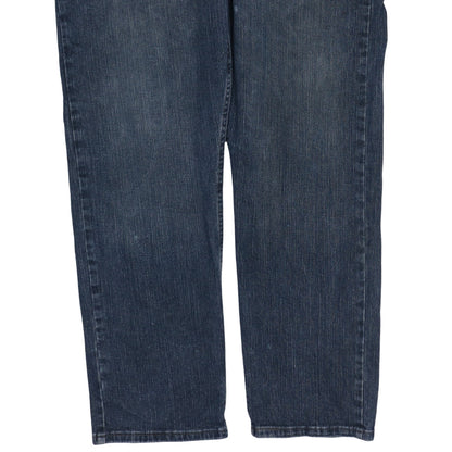 Mens UK Size L Wrangler Relaxed Fit Straight Blue Jeans