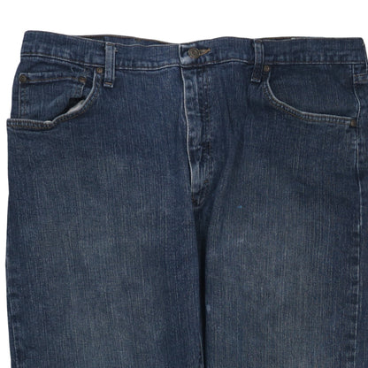 Mens UK Size L Wrangler Relaxed Fit Straight Blue Jeans