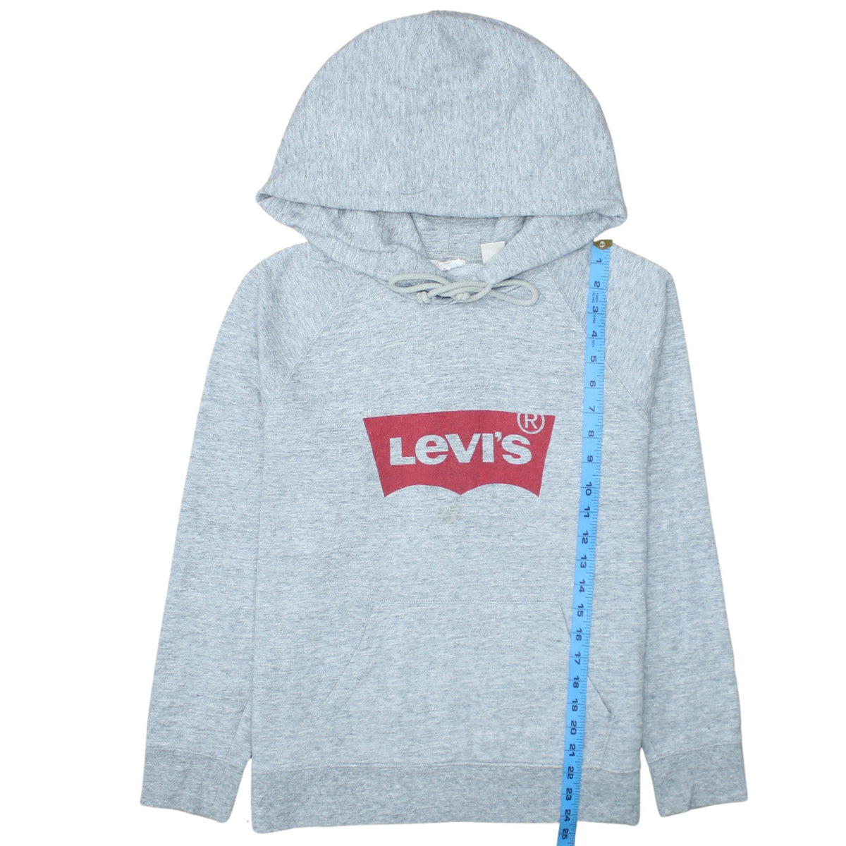 Mens UK Size L Levi's Grey Pullover Hoodie