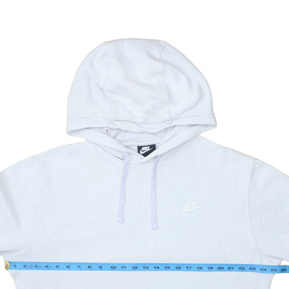 Mens UK Size M Nike White Pullover Hoodie