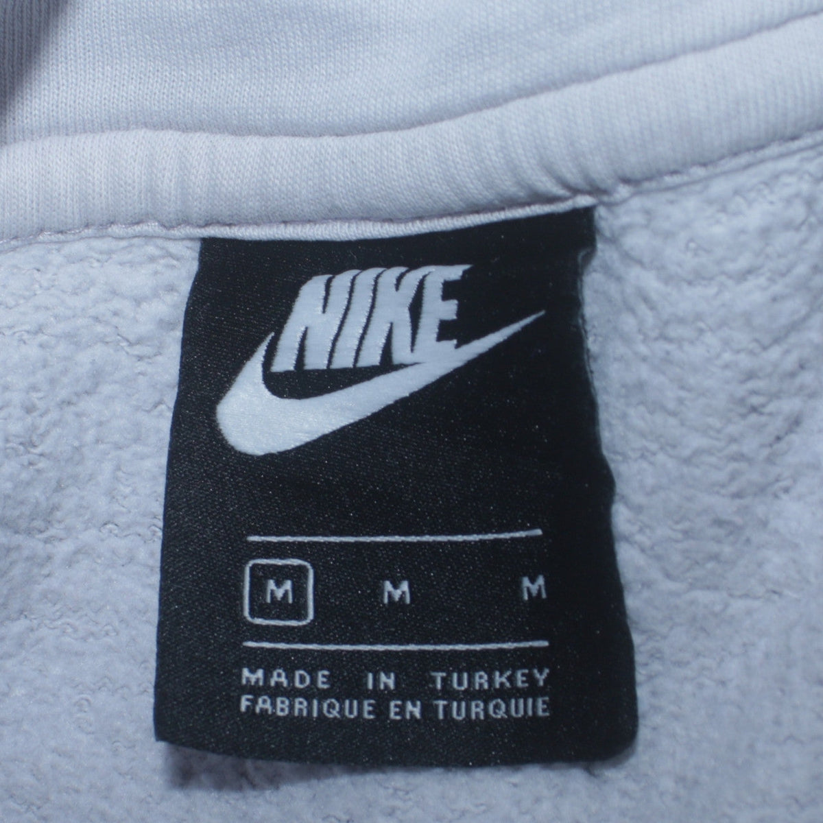 Mens UK Size M Nike White Pullover Hoodie