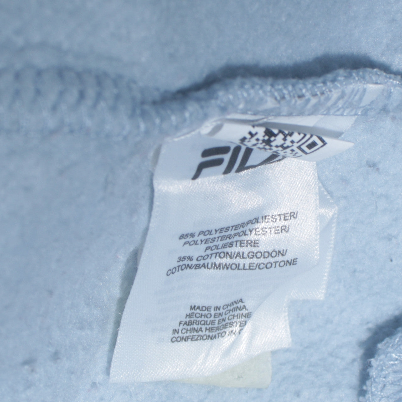 Womens UK Size S FILA Blue Pullover Hoodie