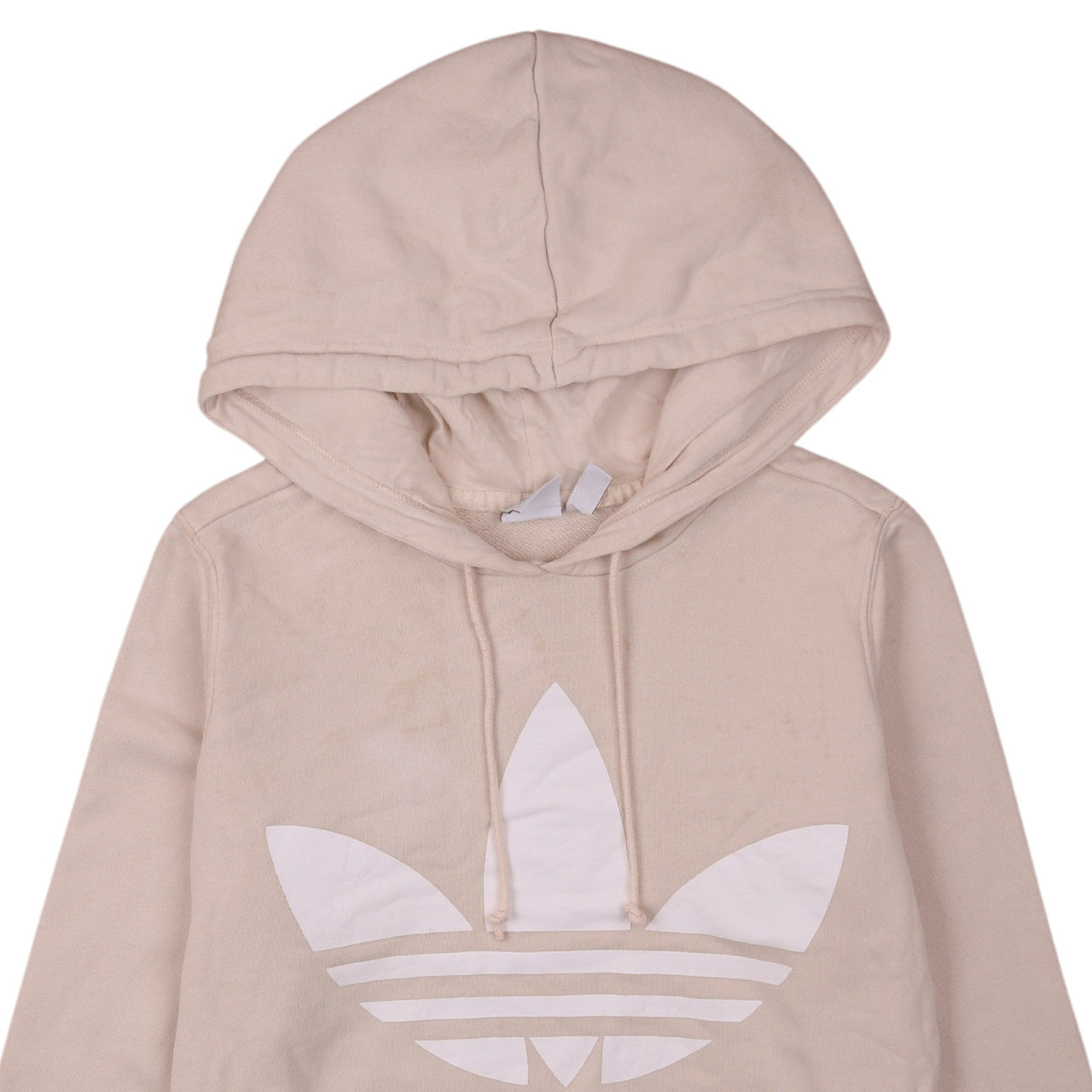 Womens UK Size 10 adidas Beige Pullover Hoodie