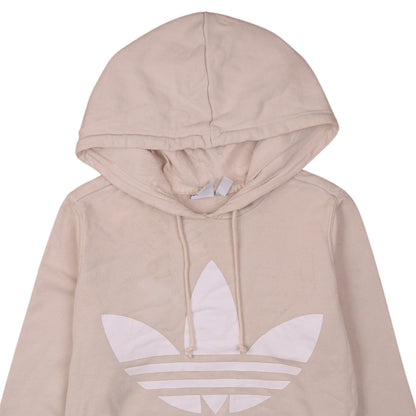 Womens UK Size 10 adidas Beige Pullover Hoodie