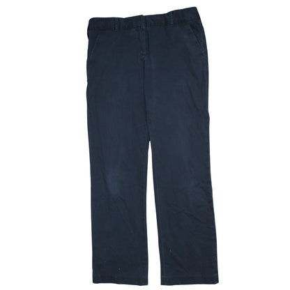 Tommy Hilfiger Women's Navy Blue Chino Trousers Size 10