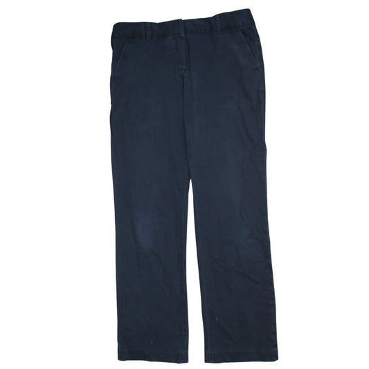 Tommy Hilfiger Women's Navy Blue Chino Trousers Size 10