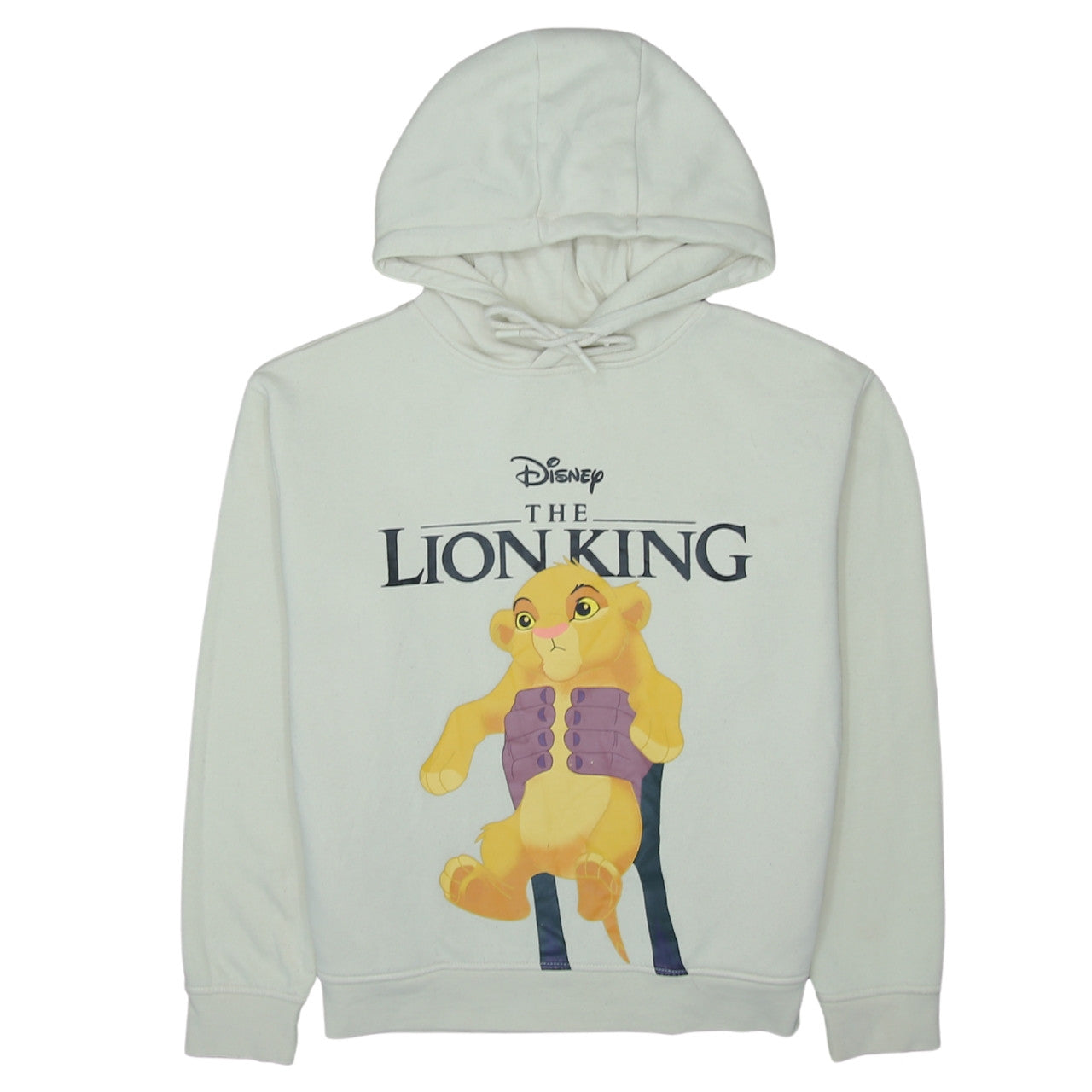 Womens UK Size S Disney White Pullover Hoodie