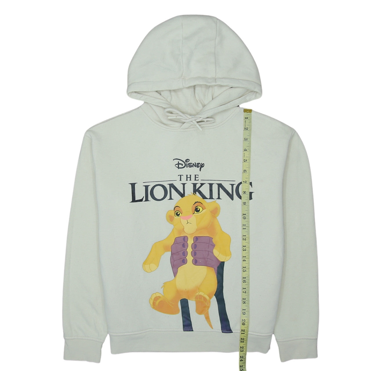 Womens UK Size S Disney White Pullover Hoodie
