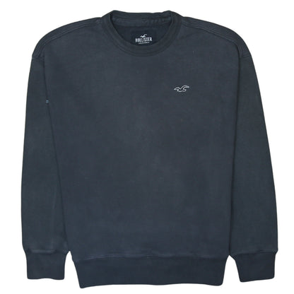 Mens UK Size XS Hollister Black Pullover Sweatshirt