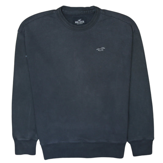Mens UK Size XS Hollister Black Pullover Sweatshirt