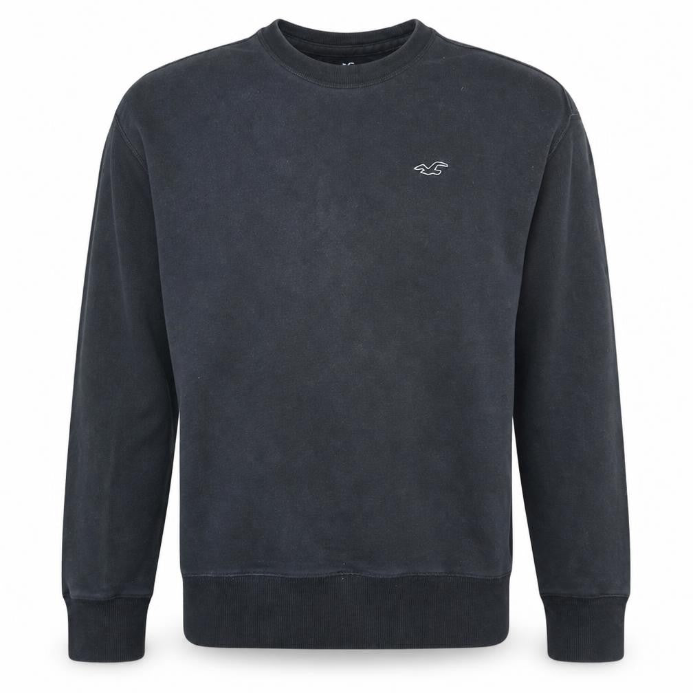 Mens UK Size XS Hollister Black Pullover Sweatshirt