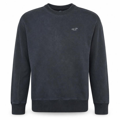 Mens UK Size XS Hollister Black Pullover Sweatshirt