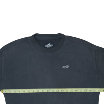 Mens UK Size XS Hollister Black Pullover Sweatshirt