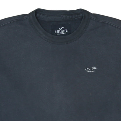 Mens UK Size XS Hollister Black Pullover Sweatshirt