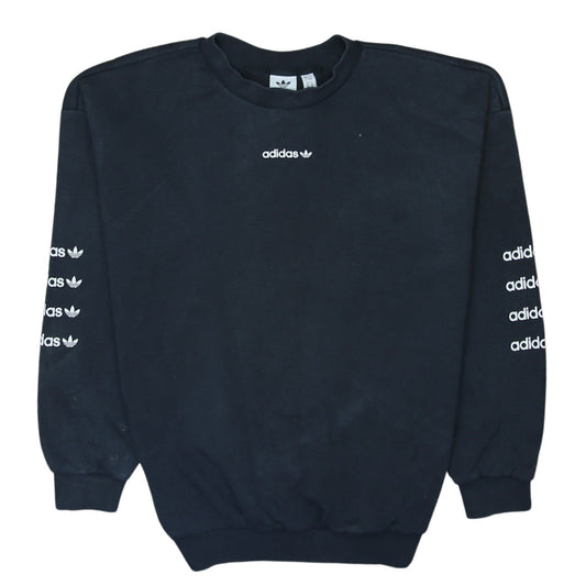 Womens UK Size 8 adidas Black Pullover Sweatshirt