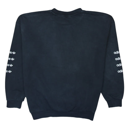 Womens UK Size 8 adidas Black Pullover Sweatshirt
