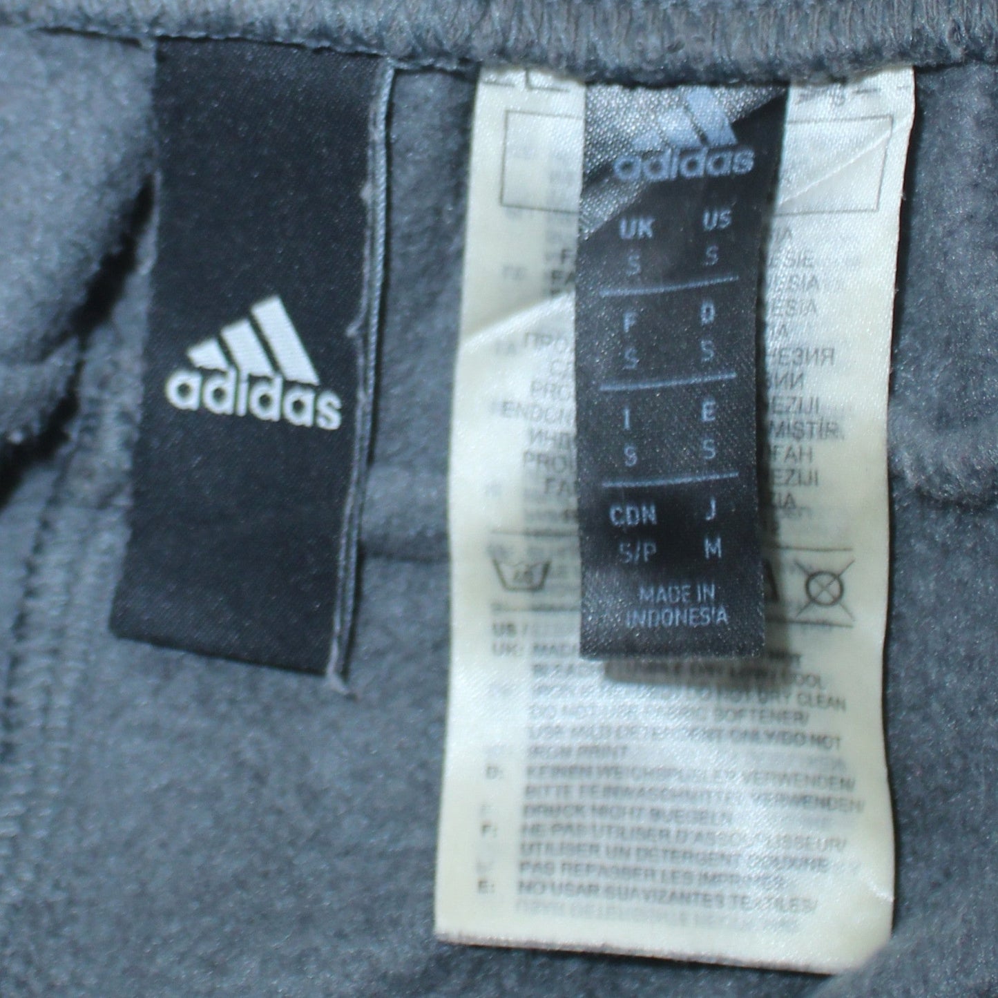 Mens UK Size S adidas Regular Fit Sweatpants Grey Trousers