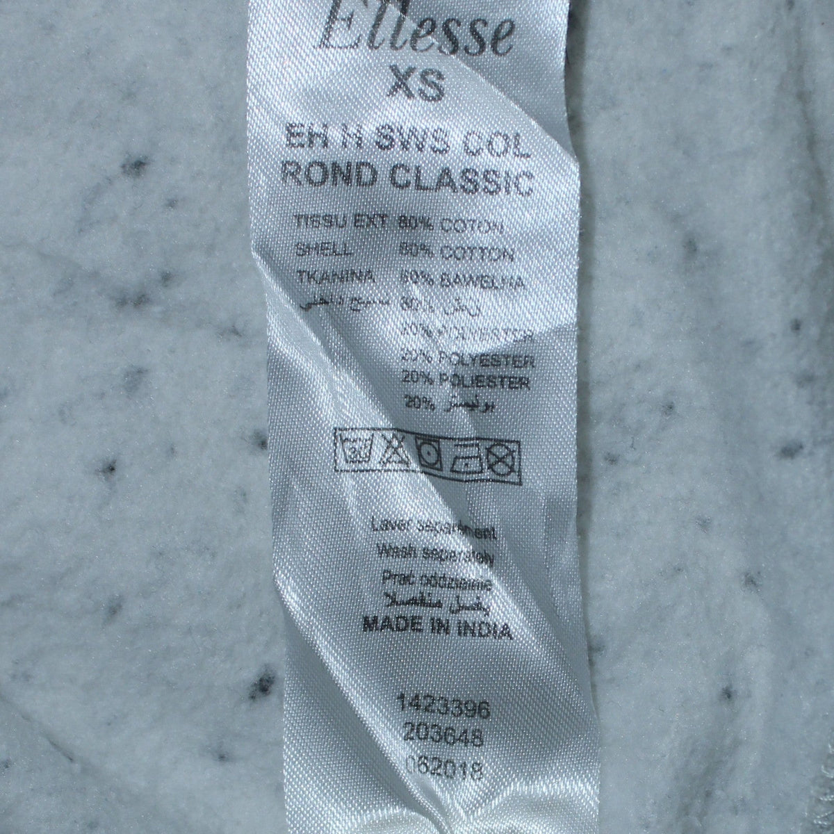 Mens UK Size XS ellesse Grey Pullover Sweatshirt