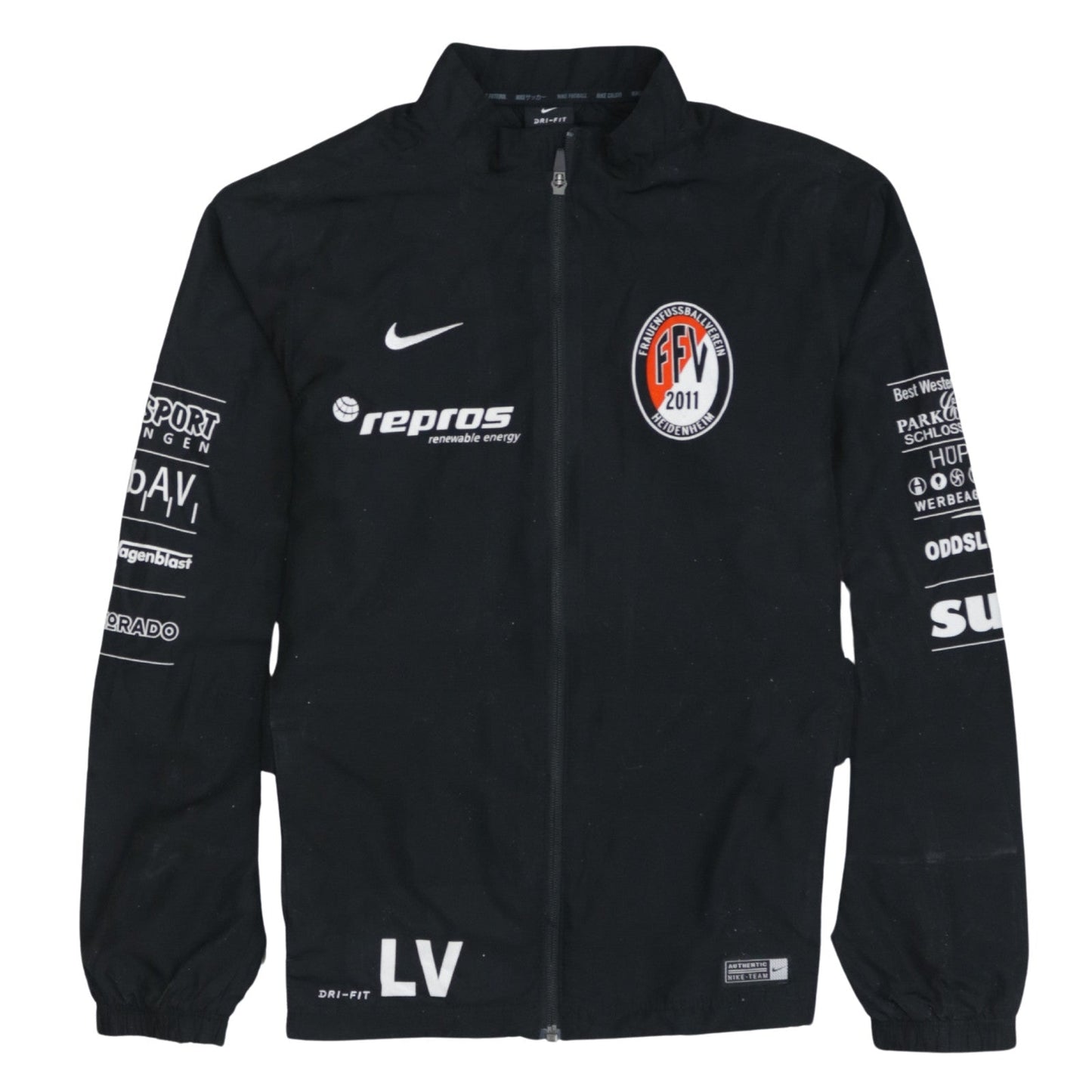 Nike Boys Black Dri-FIT FFV Heidenheim Track Jacket XL 13-15 Years