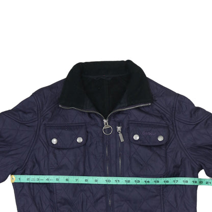 Womens UK Size 12 Barbour Blue Quilted Coat