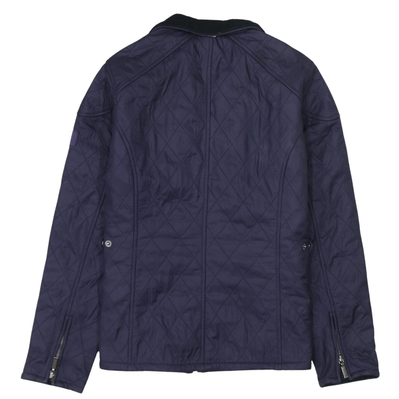 Womens UK Size 12 Barbour Blue Quilted Coat