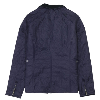 Womens UK Size 12 Barbour Blue Quilted Coat