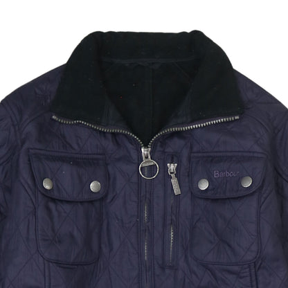 Womens UK Size 12 Barbour Blue Quilted Coat