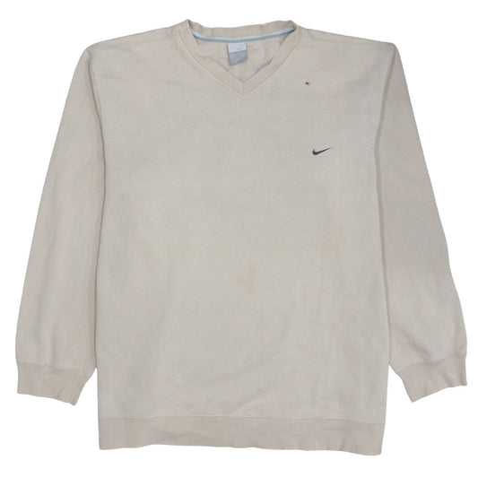 Mens UK Size XL Nike Beige Pullover Sweatshirt