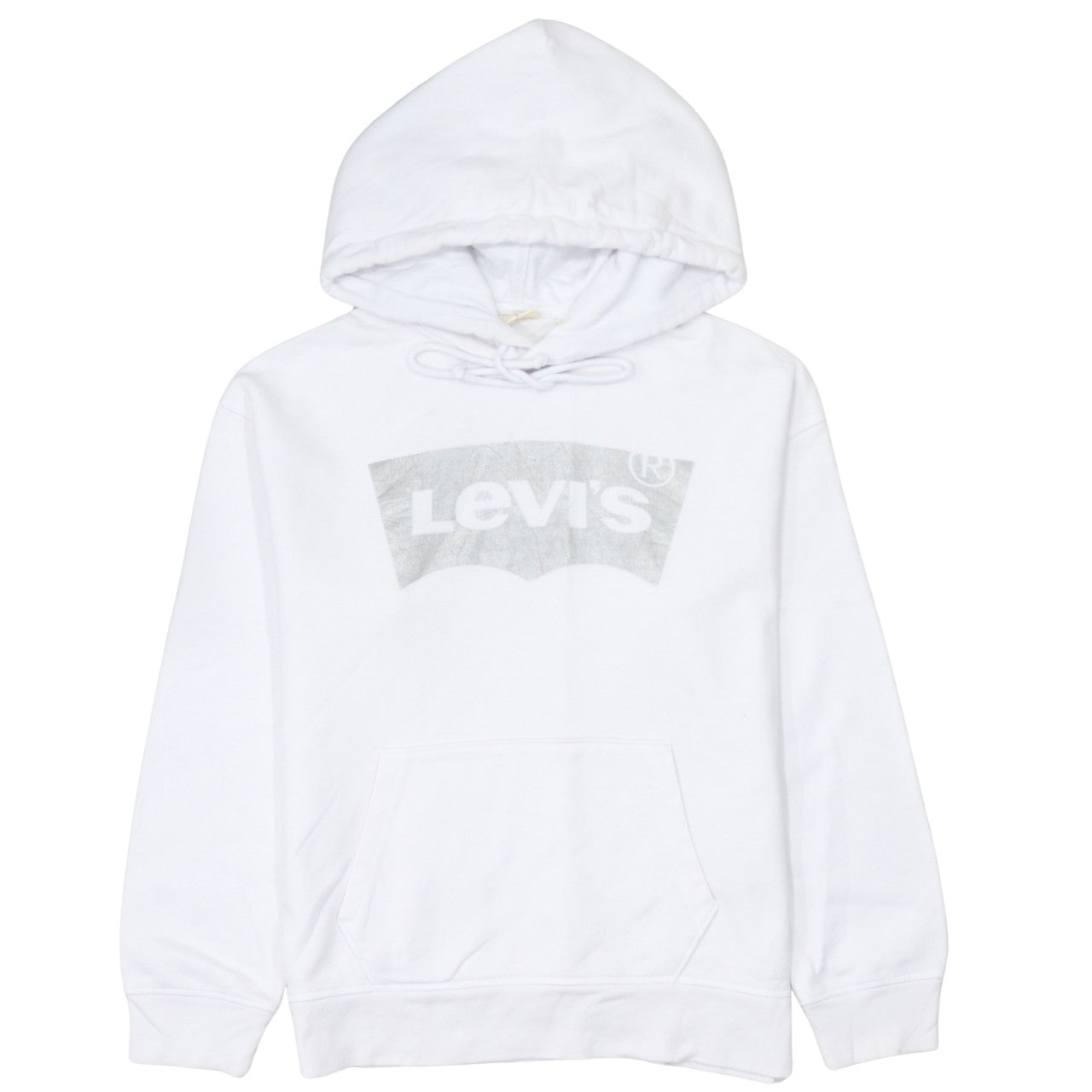 Mens UK Size S Levi's White Pullover Hoodie