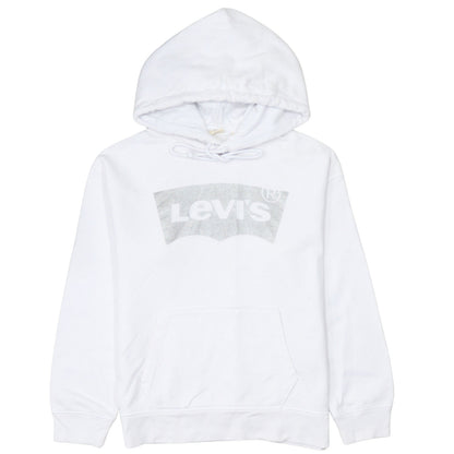 Mens UK Size S Levi's White Pullover Hoodie